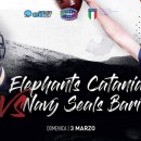 2019 - Elephants Catania Vs Navy Seals Bari = 34-13